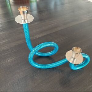 de Vecchi Turquoise and Metallic Candle Holder